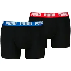 PUMA Boxershorts PUMA MEN EVERYDAY BASIC BOXERS 2P (Packung, 2er Pack) mit Puma Webbund schwarz M