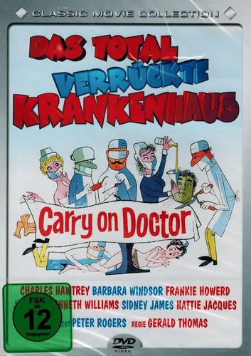 DVD NEU/OVP - Das total verrückte Krankenhaus (Carry On Doctor) (1967) - Unterhaltsame Komödie mit Frankie Howerd und Sidney James. Entdecken Sie den chaotischen Klinikalltag in diesem zeitlosen Filmklassiker. Spieldauer: ca. 90 Minuten, regionalcodefrei.