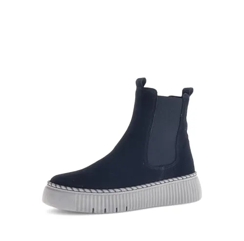 Gabor Damen Chelsea Boots - Best Fitting Kurzstiefel - Wanderschuhe mit Lack-Obermaterial und Microfutter, ideal für den Übergang. Bequeme Passform und einfacher Reißverschluss für schnellen Einstieg.