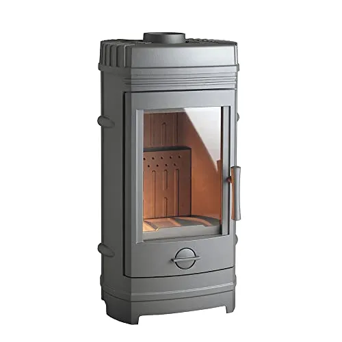 Invicta Gusskaminofen Cassine 10kw - Klassischer 10kW Holzofen aus Gusseisen mit variabler Wärmesteuerung und hohem Wirkungsgrad von 76%. Ideal für gemütliche Wärme in jedem Raum.