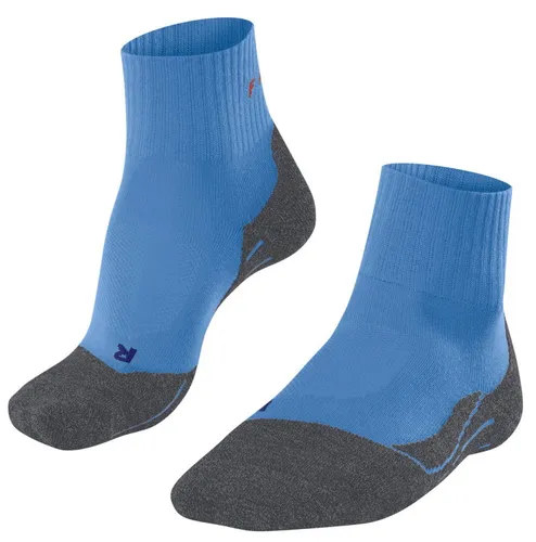 Falke TK2 Explore Cool Short Women pacific - Größe 35-36 - Ergonomisch angepasste Damensocke für Outdoorsportlerinnen. Optimaler Komfort durch gezielte Polsterung und perfekte Passform für ein angenehmes Tragegefühl.