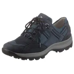 WALDLÄUFER "HOLLY" Schnürschuh für Damen, Gr. 4 (37) - Bequemer Halbschuh in nachtblau aus Nubukleder und Textil, ideal für Outdoor-Aktivitäten. H-Weite sorgt für zusätzlichen Komfort.