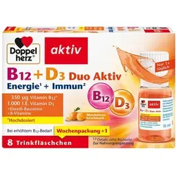 Doppelherz B12+d3 Duo Aktiv Trinkampullen