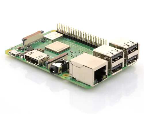 Raspberry Pi 3 Modell B+ - Mainboard mit 1,4 GHz Quad-Core CPU, 5 GHz WLAN und Gigabit Ethernet. Ideal für IoT-Projekte und leistungsstarke Anwendungen.