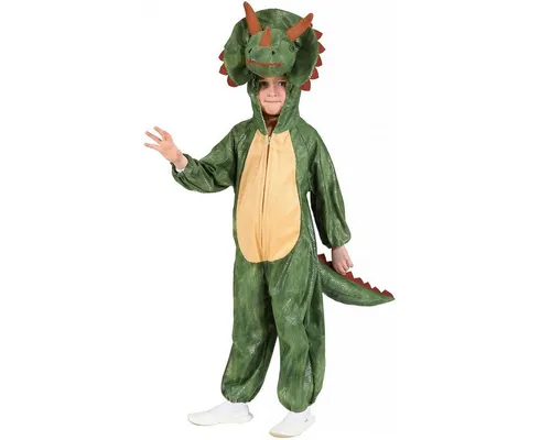 Dino Overall Triceratops, Größe: 140-152cm - Overalls für Jungen, mit coolem Triceratops-Design und bequemem Tragekomfort für Abenteuer und Spiel.