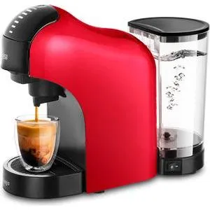 UFESA Bellagio Multikapsel-Kaffeemaschine 3-in-1 - 1-Tassen-Kaffeemaschine mit Touchpanel, passend für Nespresso und Dolce Gusto Kapseln sowie gemahlenen Kaffee, für perfekten Kaffeegenuss auf Knopfdruck.