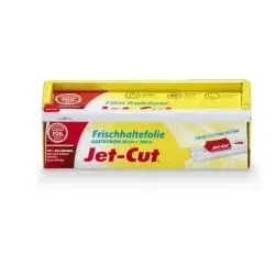 Jet-Cut Profi-Box Frischhaltefolie 300m - Ergonomischer Folienschneider - Sonstige Haushaltswaren mit professionellem Gastronomie-Standard. Der rote Cutter und Anti-Rutsch-Füße sorgen für sicheres und einfaches Arbeiten in der Küche.