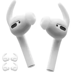 Silikon Ohrstöpsel Ohrhörer Haken Gummi Tipps Für Apple AirPods (1st Gen) Kopfhörer Ohrhörer - Weiß 6 x