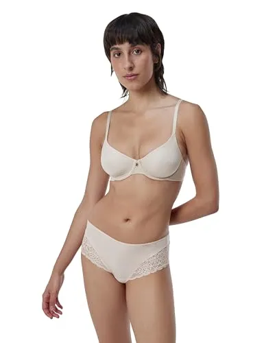 Triumph BH Body Make-Up Essentials W Beige D 75 Damen - Funktionsunterwäsche mit unsichtbaren, nahtlosen Kanten für perfekten Tragekomfort unter figurbetonter Kleidung. Hergestellt aus hochwertigem, atmungsaktivem Material für ein seidiges Gefühl.