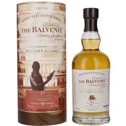 The Balvenie STORIES 27 Years Old - A Rare Discovery from Distant Shores 48% Vol. 0,7l - Exklusiver Whisky mit einzigartigem Caroni-Fass-Finish, das süße Honignoten und komplexe Gewürze vereint – ein Meisterwerk der Balvenie Distillery.