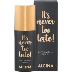 Alcina It's Never Too Late Anti-Falten Serum 30 ml - Anti-Faltenprodukte für Damen, pflegt alle Hauttypen mit hochwirksamen Inhaltsstoffen und sorgt für ein jugendliches Hautbild.