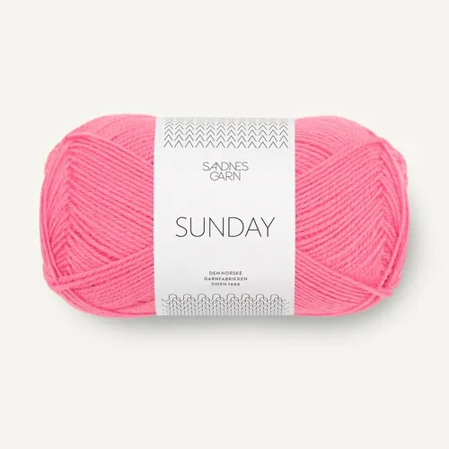 SUNDAY von SANDNES GARN - BUBBLEGUM PINK (4315) - 50 g / ca. 235 m Wolle
