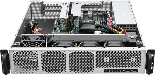 ASRock Barebone Server 2U Single Sockel AM5 (2U1G-B650/AQUA) - Kompakter 2U Rack-Server ohne CPU, ideal für individuelle Konfigurationen. Hohe Skalierbarkeit mit bis zu 48 GB DDR5 RAM für vielseitige Einsatzmöglichkeiten.