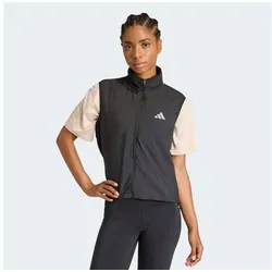 adidas Run Essential Vest Damen Laufweste - Schwarz, Größe S (XS, M, L, XL verfügbar) - Leichte Laufweste aus 100% recyceltem Polyester für optimale Bewegungsfreiheit und Atmungsaktivität. Ideal für umweltbewusste Läuferinnen, die auch bei Wind und Wetter nicht auf Komfort verzichten möchten.