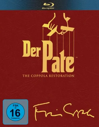 DER PATE Trilogie - The Coppola Restoration - 4x Blu-ray Box - Box Set mit den Meisterwerken von Francis Ford Coppola, inklusive Al Pacino und Marlon Brando, für unvergessliche Filmabende.