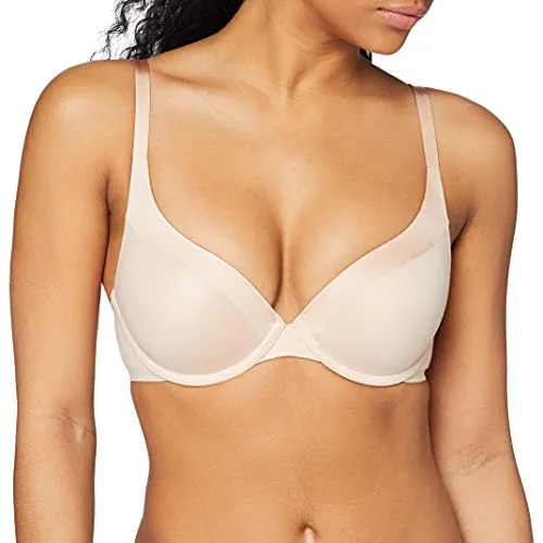 Triumph Everyday Body Make Up Soft Touch WHP Beige D 80 Damen - Funktionsunterwäsche mit ultraweicher 3D Breeze Foam Polsterung für atmungsaktiven Komfort und unsichtbaren Look unter Kleidung.