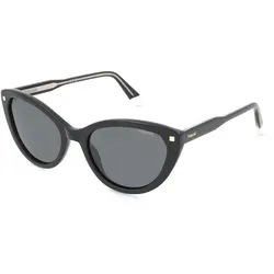 Polaroid 207381 Damen-Sonnenbrille - Stilvolle Cateye Acetat-Gestell - Sonnenbrillen | Elegante Cateye-Form, schwarz und grau, bietet UV-Schutz und verleiht jedem Outfit einen Hauch von Glamour.