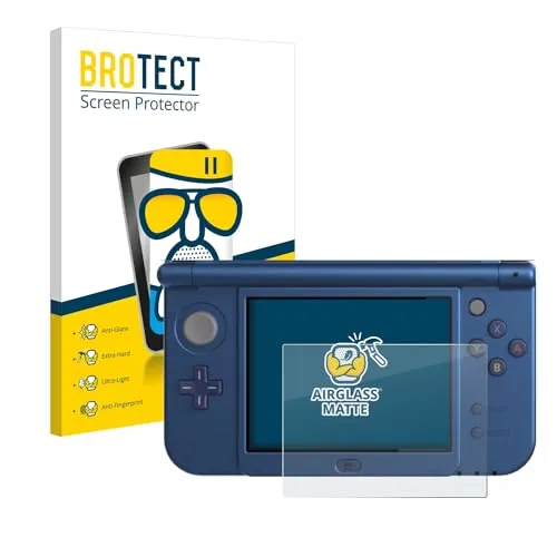 BROTECT Entspiegelungs Schutzglas für Nintendo New 3DS XL (Unteres Display) Schutzfolie Panzer Folie Glas Matt [Extrem Kratzfest 9H, Anti-Reflex]