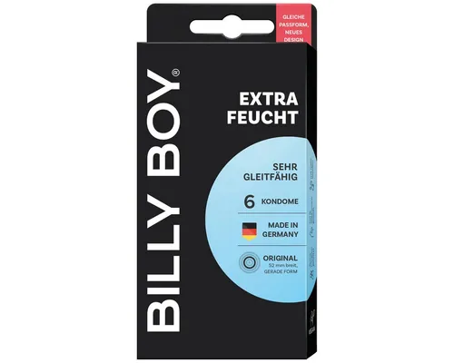 Billy Boy Extra Feucht Kondome 6er Pack - Erleben Sie mehr Komfort mit den Billy Boy Extra Feucht Kondomen. Ideal für unbeschwerten Genuss und Sicherheit. Hergestellt von MAPA GmbH, geprüft für höchste Qualität.