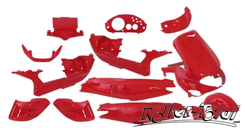 Verkleidungskit EDGE 15-teilig rot für Gilera Runner -2005 - Ersatz-Karosserieplatten für Gilera Runner bis 2005, hochwertig und leicht montierbar. Ideal zur Reparatur beschädigter Teile und sorgt für ein frisches Aussehen.