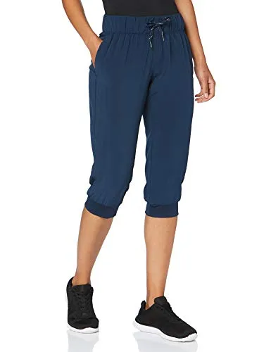CMP Damen Stretch 3/4 Hose in Blau, Größe XXS - Wanderhosen, locker geschnitten mit antibakterieller und antistatischer Ausrüstung für höchsten Tragekomfort beim Sport.