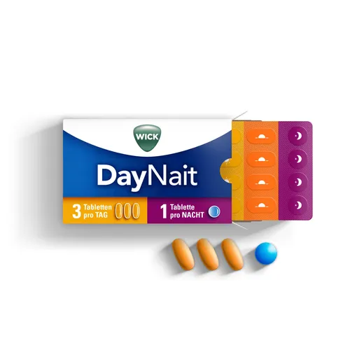 WICK DayNait Filmtabletten Tag & Nacht 16 St