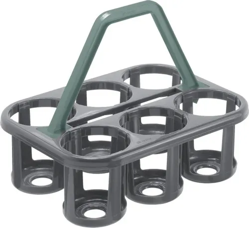 Rotho Flaschenträger Basic für 6 Flaschen 35 x 26 x 27 cm (L x B x H)