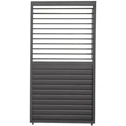 Verstellbare Lamellenwand Mirador 113 cm für 3,6 m Wand Anthrazit - Terrassenüberdachungen mit zusätzlicher Flexibilität für optimale Licht- und Luftsteuerung, witterungsbeständig und langlebig aus Aluminium.