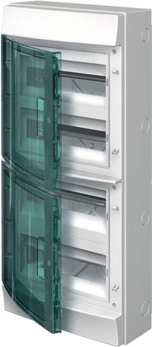 Striebel John M65W448TN3 - Mistral 65 Stromkreisverteiler Aufputz, IP65, 4-reihig mit 48 PLE, ästhetisches Design und hohe Funktionalität für Innenräume