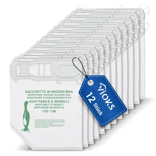 Staubsaugerbeutel Set für Vorwerk Kobold 135/136 - 12x Microvlies Staubsaugertüten, langlebig und ideal für eine gründliche Reinigung in Ihrem Zuhause.