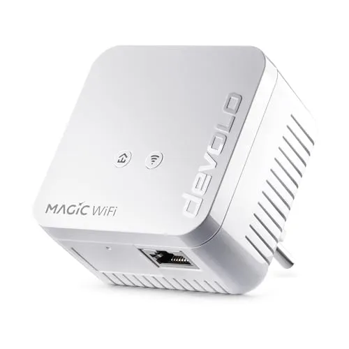 devolo Magic 1 WiFi mini Erweiterungsadapter - Powerline WLAN Adapter mit bis zu 1.200 Mbit/s, ideal zur Erweiterung Ihres Netzwerks für stabiles Surfen und Streamen in jedem Raum.