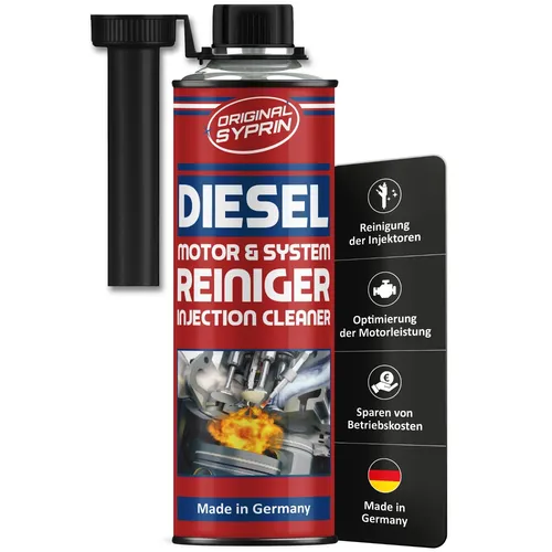 SYPRIN Diesel System Reiniger 500ml - Effektiver Dieselzusatz - Hochwirksamer Diesel-System-Reiniger zur Unterstützung der Motorpflege, entfernt Ablagerungen und sorgt für einen reibungslosen Betrieb. Made in Germany.