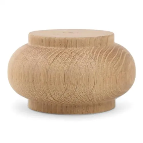Holzando Holzfüße für Möbel aus Eiche ø95 - naturbelassenes Holz - ideal für Restauration & Reparatur - Möbelfüße Holz in Verschiedene Größen & Materialien erhältlich