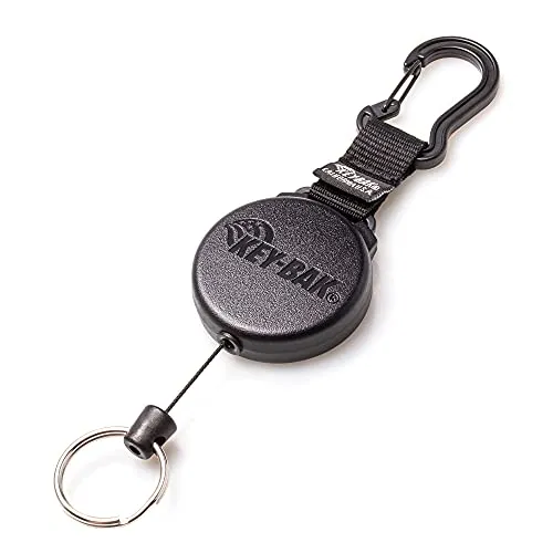 KEY-BAK Schlüsselrolle Securit Xtreme Duty mit Karabiner - Robuste Schlüssel-Jojo mit 70 cm Kevlarschnur und hoher Rückzugskraft. Ideal für extreme Anwendungen, geeignet für bis zu 40 Schlüssel und Werkzeuge. Praktisch und zuverlässig im Alltag.