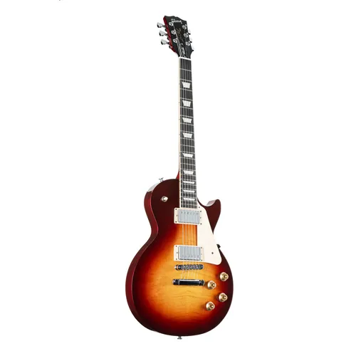 Gibson Les Paul Studio Session BB - Gitarren; Bourbon Burst E-Gitarre mit hochwertiger AA geflammter Ahorn-Decke und klassischen 57 Classic Tonabnehmern für erstklassigen Sound.