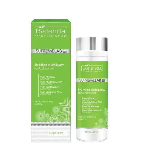 Bielenda Professional Supremelab Sebio Derm 5% Micro-Peeling Acid Tonic 200ml