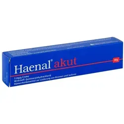 Haenal akut Creme - Hochwirksame Creme zur Linderung von Beschwerden im Analbereich, einfach anzuwenden und für die tägliche Pflege geeignet.