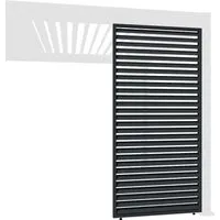 Weide Horizontale Lamellenwand für Weide Pergola | anthrazit | Aluminium - Zubehör für Pavillons: Robuste Aluminium-Lamellenwand für optimalen Sichtschutz und Luftzirkulation, passt perfekt zu Ihrer Weide Pergola.