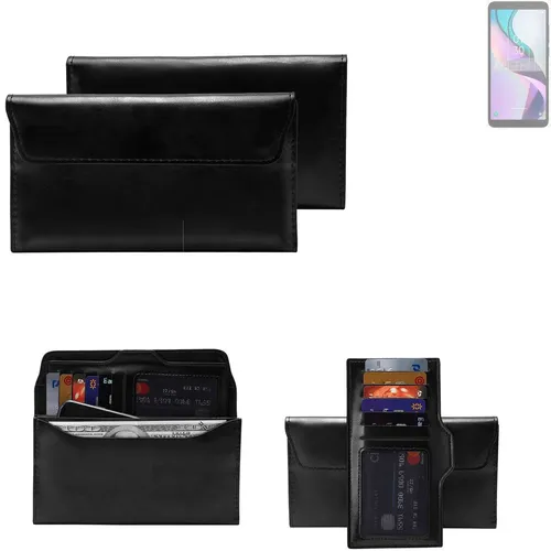 Handy Hülle für TCL Ion X Wallet Case + Cover Handyhülle Tasche schwarz