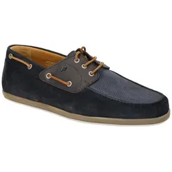 Floris van Bommel Schnürschuh 30299-41-01 in Blau (Gr. 42) - Sportlicher Schnürschuh aus hochwertigem Leder und Veloursleder, ideal für den Alltag. Bequeme Passform und langlebige Gummisohle für optimalen Tragekomfort.