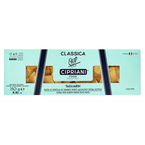  Tagliardi all'uovo, Nudelflecken mit Ei, 250 g, Cipriani 31,80 EUR/kg