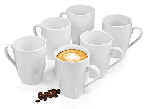 Sänger Kaffeebecher Set Bilgola - 6-teiliges Porzellan Set für stilvolle Kaffee-Momente - Thermobehälter für 6 Personen, ideal für Frühstück und Alltag. Genießen Sie Kaffee stilvoll mit diesem zeitlosen Design aus hochwertigem Porzellan.