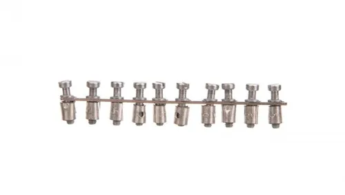 Mostek poprzeczny 10-torowy, raster 6,1mm szary Q 10 AKZ4 0368600000