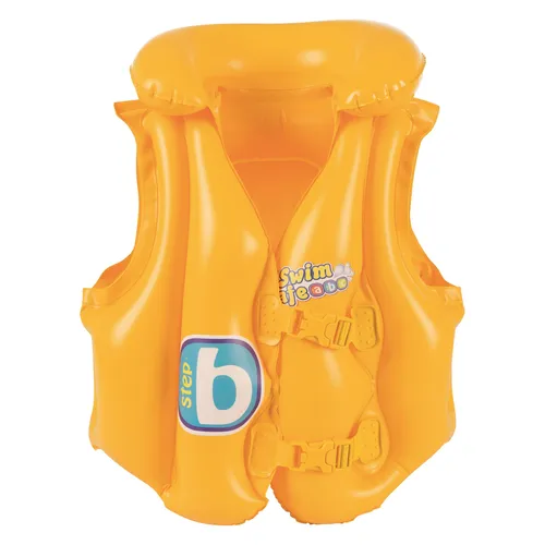 Bestway Schwimmweste Swim Safe Step für 3-6 Jahre (One Size, 19 - 30 kg) - Sichere Schwimmweste für Kinder von 3-6 Jahren, ideal zum Lernen und Spielen im Wasser. Bietet Komfort und Sicherheit beim Schwimmen.