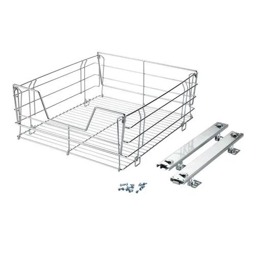Basera® Regalaufsatz Teleskopschublade für Schränke ab 50 cm - Schrankaufsätze mit robuster Teleskopschublade für optimale Ordnung. Ideal für Küchen und Bäder, leicht herausziehbar und hochbelastbar dank massiver Stahlschienen.
