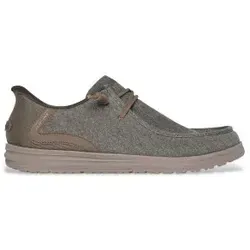 Skechers Herren Pantoletten Relaxed Fit Melson Coronado grau (43) - Bequeme Herren-Pantoletten mit Relaxed Fit™ Design und Air-Cooled Memory Foam™ für optimalen Tragekomfort. Ideal für entspannte Tage zu Hause oder unterwegs.