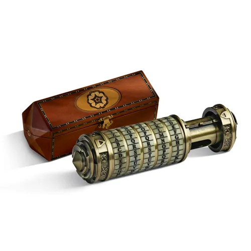 The Noble Collection Da Vinci Code Cryptex - 1:1 Nachbildung, handgefertigt mit verstecktem Fach und individuellem Passwortsystem