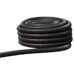 Fränkische Kabuflex-R-UV DN 110 - Flexibles Kabelschutzrohr mit Einzugsschnur (50 m) - Kabelschutzrohr aus UV-stabilisiertem PE, ideal für den Einsatz im Freien. Mit sanddichter Verbindung und wasserdichter Profildichtring für zuverlässigen Schutz.