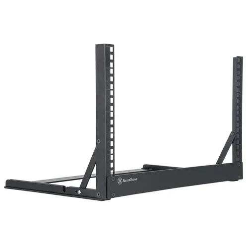 SilverStone SST-RK06U-OF 6U Desktop-Rack - 19" Server-Gehäuse & Server-Racks mit offenem Rahmen für optimale Kühlung und einfache Zugänglichkeit, ideal für Server und Netzwerkausrüstung.