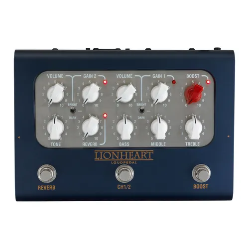 Laney BCC Lionheart Loudpedal Tom Quayle - Gitarrenverstärker mit 60 Watt Leistung, 2 Kanälen, MIDI-Steuerung und USB-C Anschluss für professionelle Audio-Aufnahmen. Inklusive Tom Quayles Cabinet-Simulation für erstklassigen Sound.